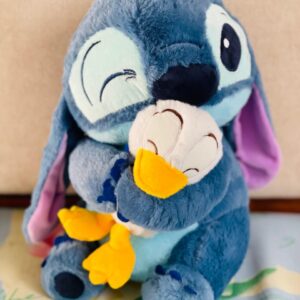 30cm Stitch Plush Toy with Duck – Cute Blue Soft Toy for Kids and Gifts