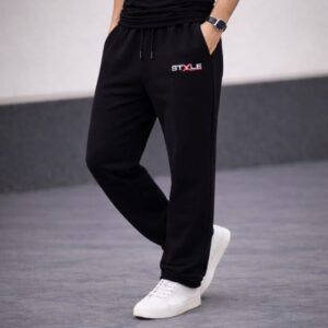Premium Black Rolex Cotton Unisex Regular Fit Jogger Pants