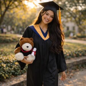 Elegant Graduation Teddy Bear with scroll premium soft plush gift Sri Lanka