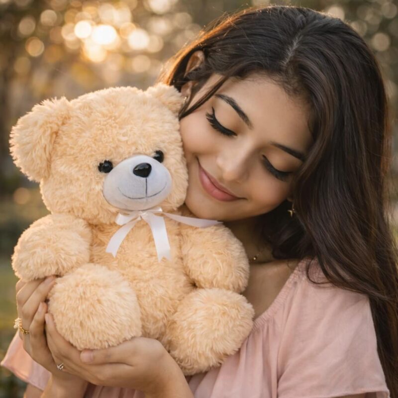 Soft fluffy teddy bear plush toy gift for kids and lovers Sri Lanka